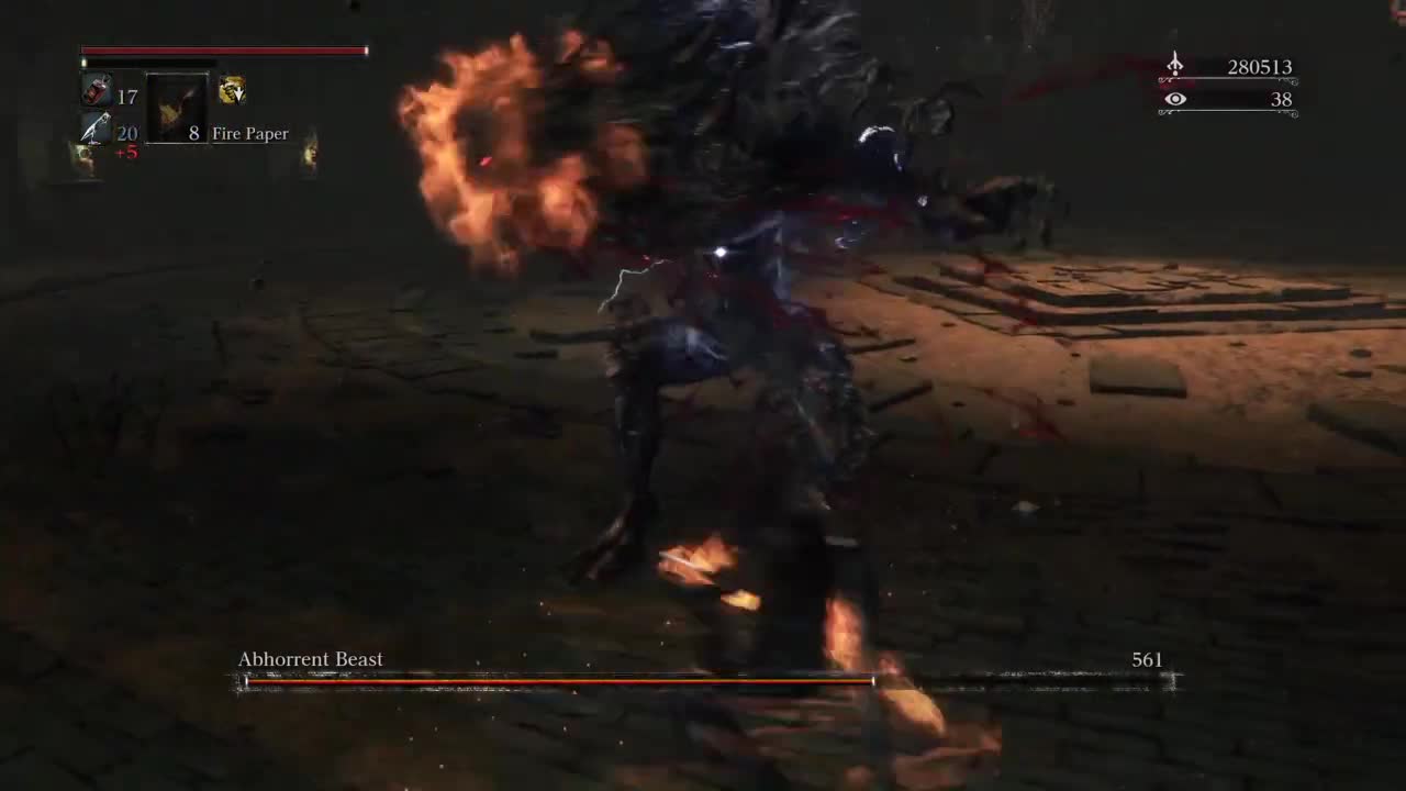 Bloodborne Abhorrent Beast Boss Fight