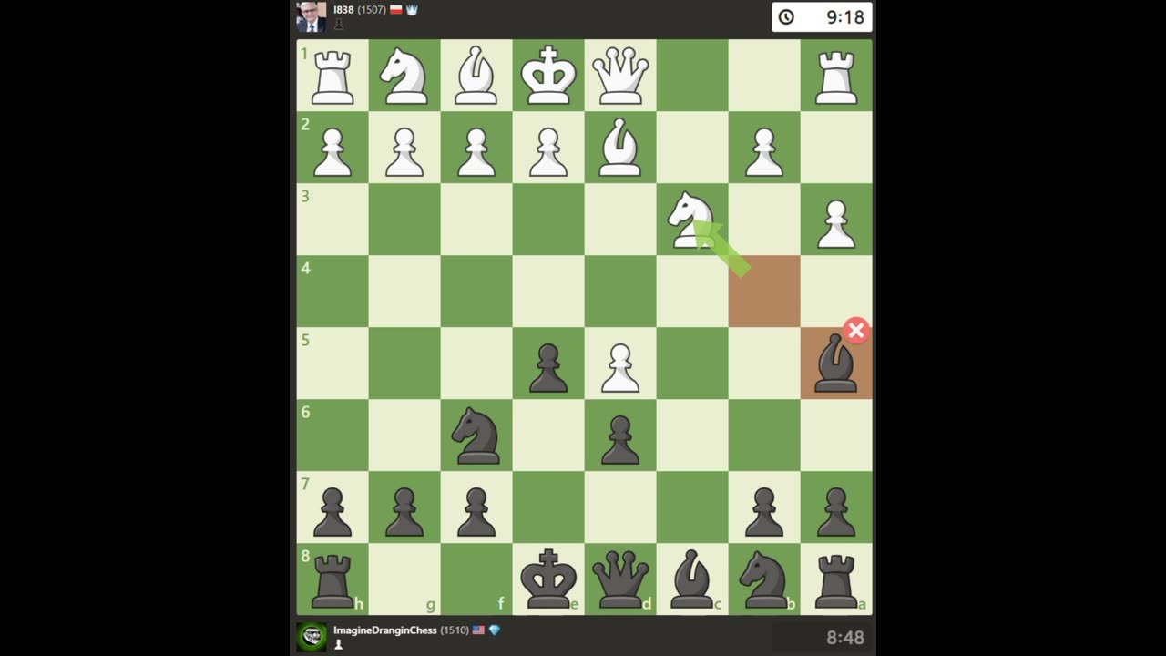 Typical 1500 elo chess.com player flagging his oponent to freebird even in a winning position