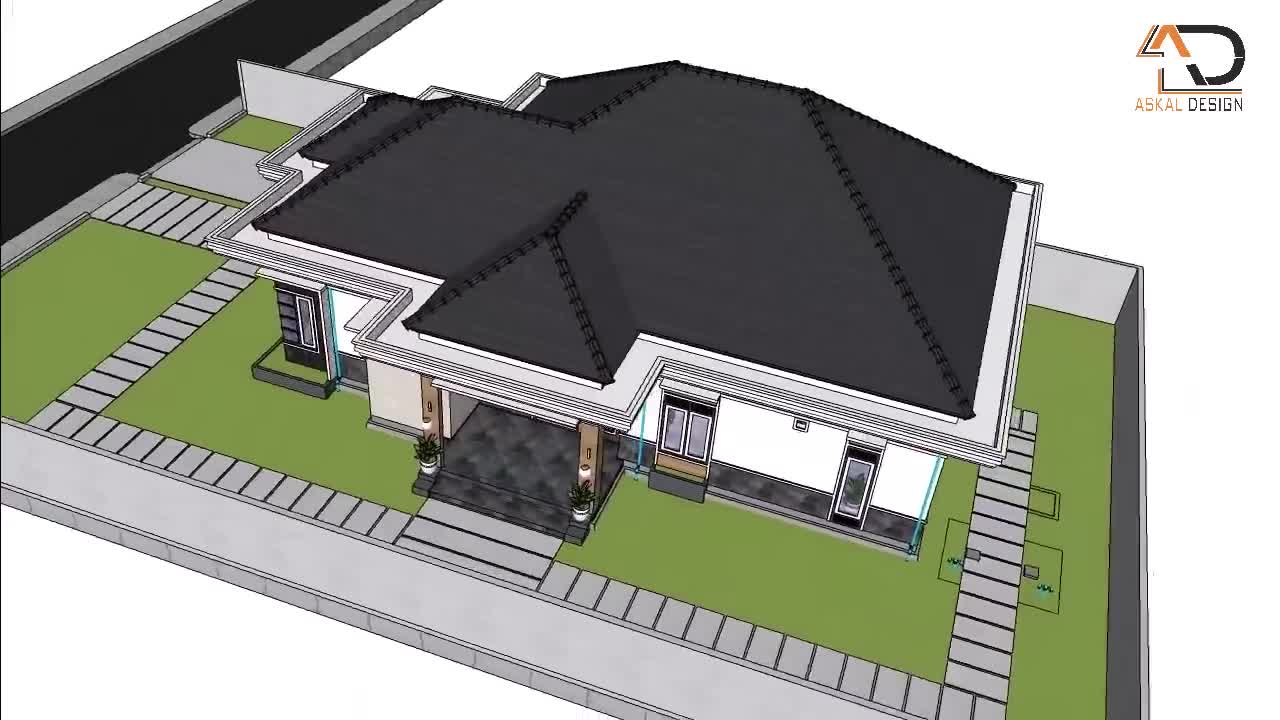 Desain Rumah 10x16m ada Musolah dan Garasi | Owner: Ibu Mirah Sari - Sampit Kalimantan Tengah