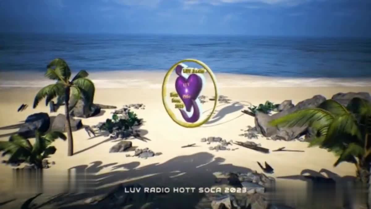 LUV Radio Hott Soca 2023 Tropical Beach Logo promo (35 sec)