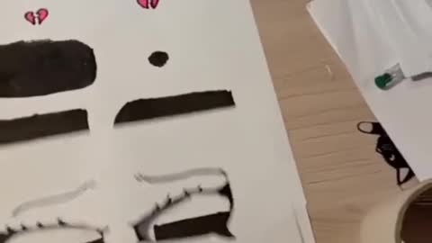 An amazing artist drawing a painting 🖌️🎨