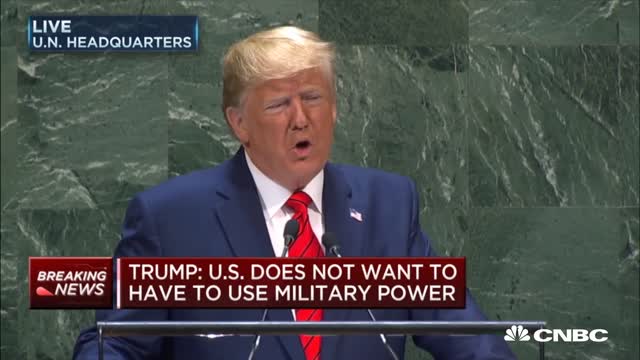 09/24/2019: President Trump, "The future does not belong to globalists"
