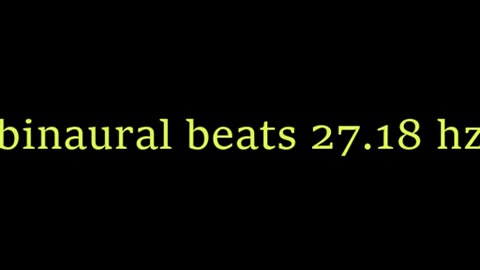binaural beats 27 18 hz