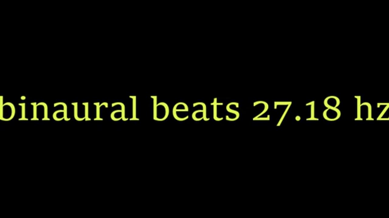 binaural beats 27 18 hz