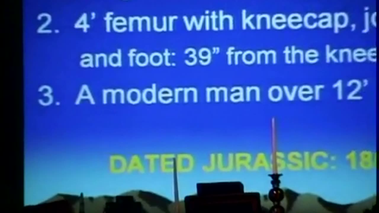 12 feet Giant Bones Found - Exert from a Presentation.