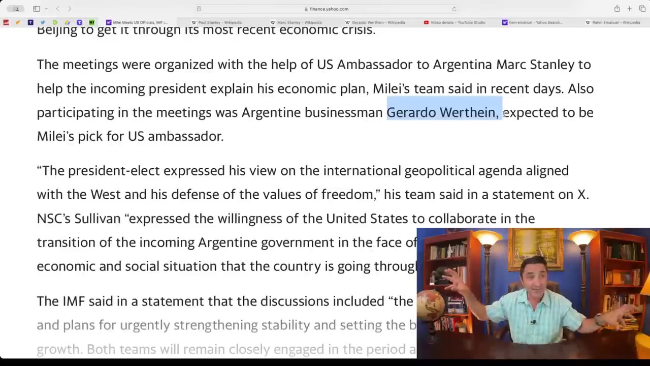 Emil Cosman -- Who's Puppet is Argentina's Pres. Milei