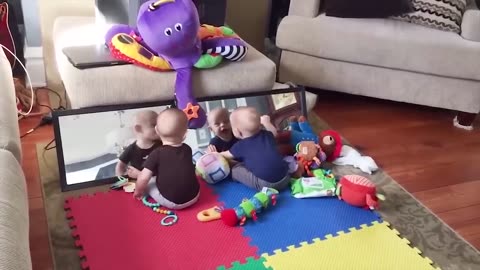 Twin baby | Funny Video | Cute Baby | Mind Freshening