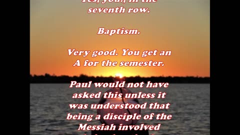 The Book of Acts 19:3 - Daily Bible Verse Commentary