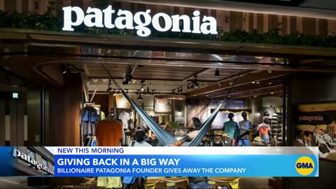 Patagonia founder donates entire company to fight climate change l GMA