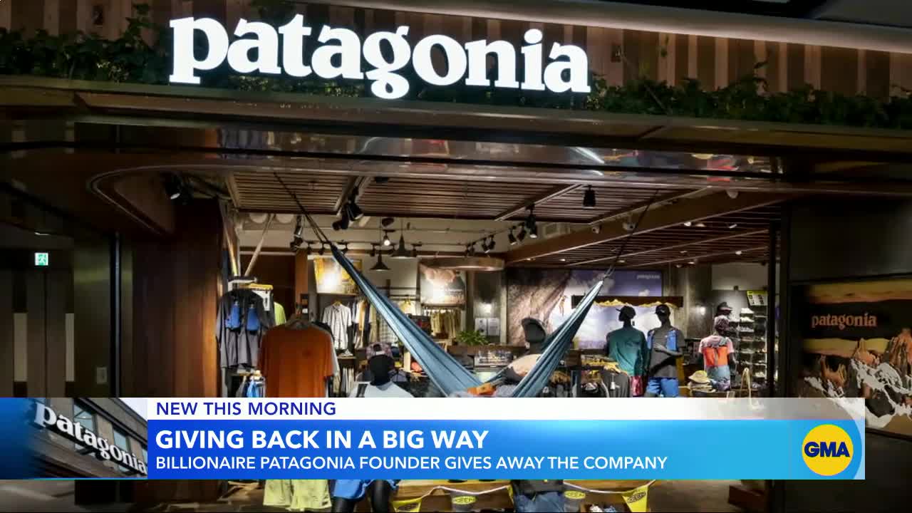 Patagonia founder donates entire company to fight climate change l GMA