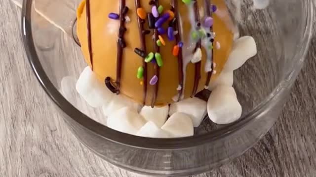 Cocoa bombs but make them #pumpkinspice #halloweenfood #halloweentiktok #cocoabombs #halloween