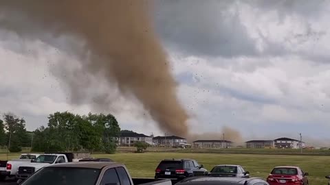 tornado hitting Greenwood, Indiana Several houses destroyed