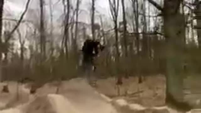 Guy Slams Into Mud Ramp While Riding His Bike