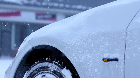 E90 in a blizzard