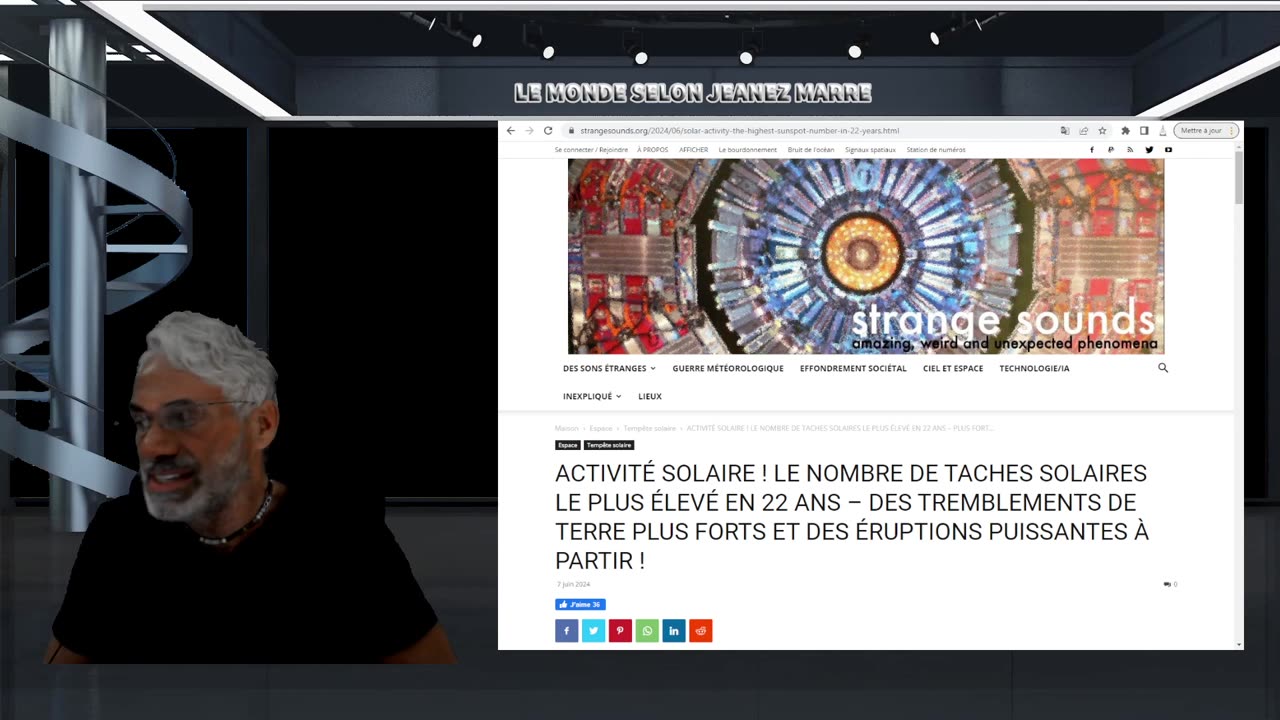 ALERTE;LE NOMBRE DE TACHES SOLAIRES LE PLUS ÉLEVÉ EN 22 ANS;SÉISMES;ÉRUPTIONS VOLCANIQUES...