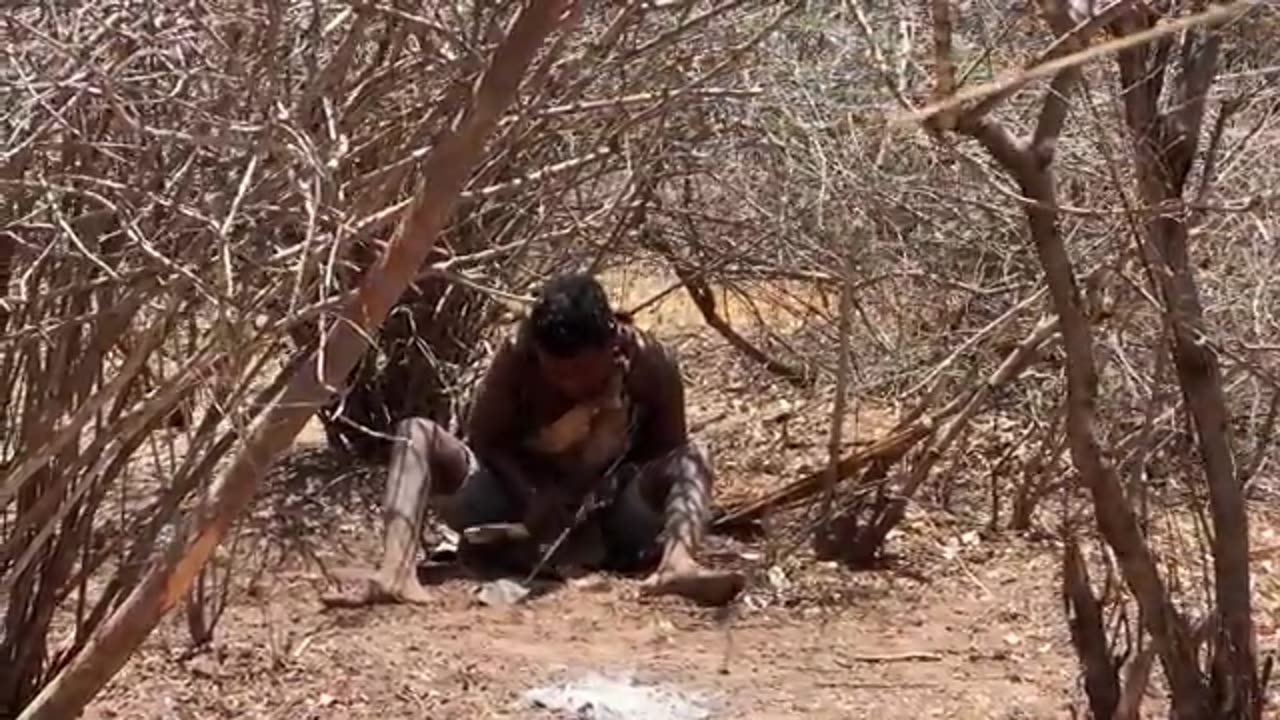 Hadzabe Tribe Finding Catching and Cooking