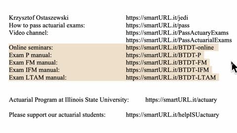 Exam LTAM exercise for August 10, 2021