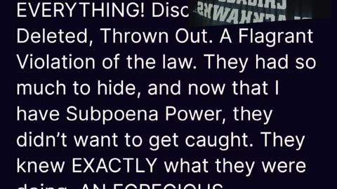 They destroyed evidence