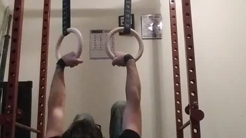 False Grip Ring Rows