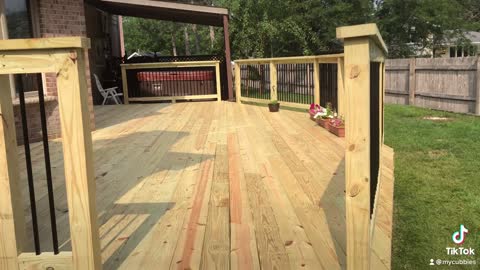 Back yard deck