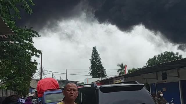 plastic factory fire