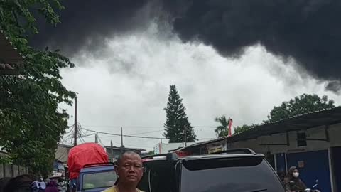 plastic factory fire