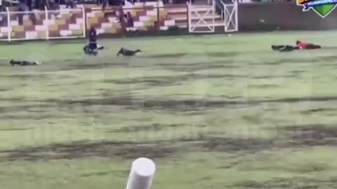 Disaster on a soccer pitch in Peru 🙏