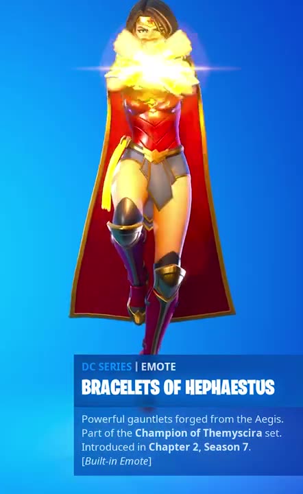 New Wonder Woman skin emote in Fortnite Update! - #Shorts #Ad #Fortnite #Wonderwoman #Epicpartner