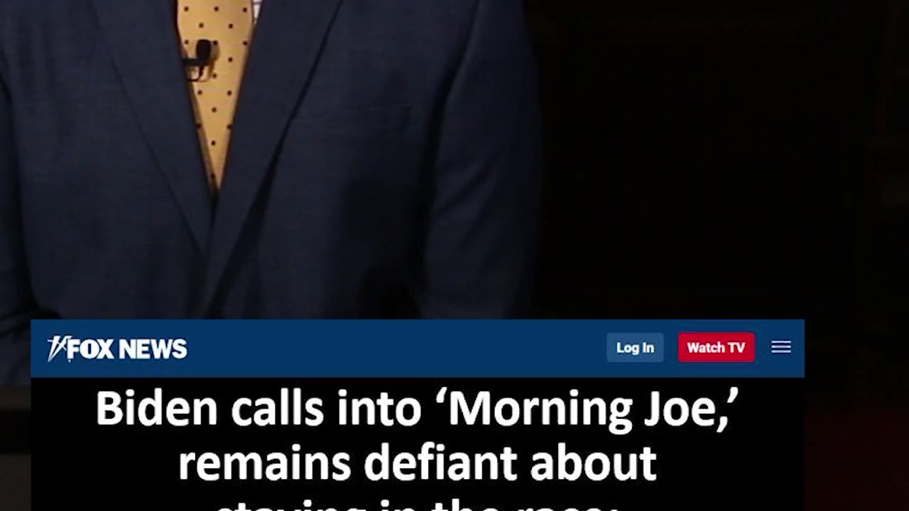 Defiant Biden Calls into Morning Joe and Says 'I'm not going anywhere'