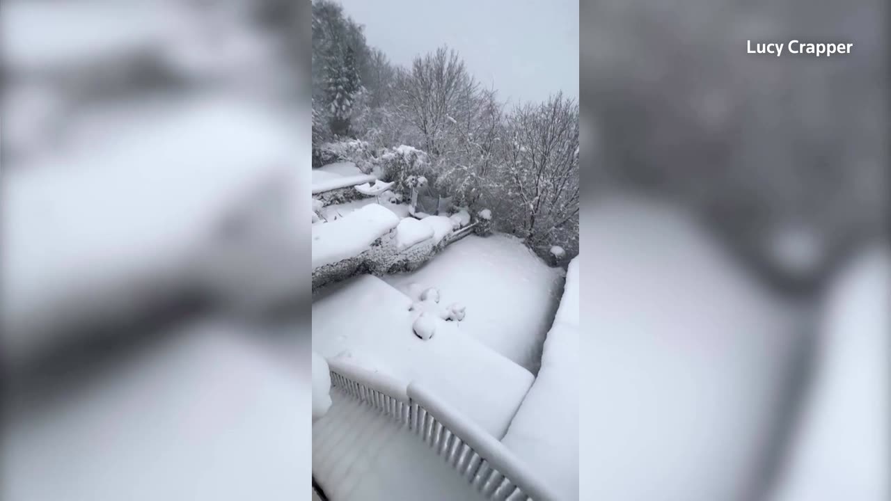 Snow blankets parts of northern England