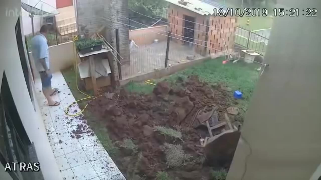 Man tries to kill cockroach and ends up blowing up his own backyard