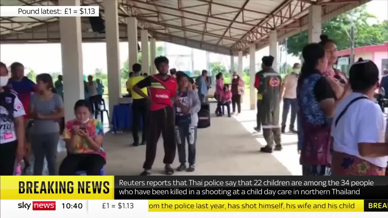 Gunman shoots dead 22 children in Thailand