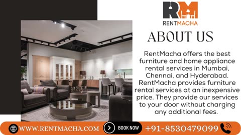 Choose RentMacha For Furniture Rental Services