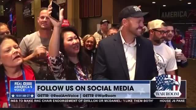 Matt Gaetz appearing live on Steve Bannon's War Room