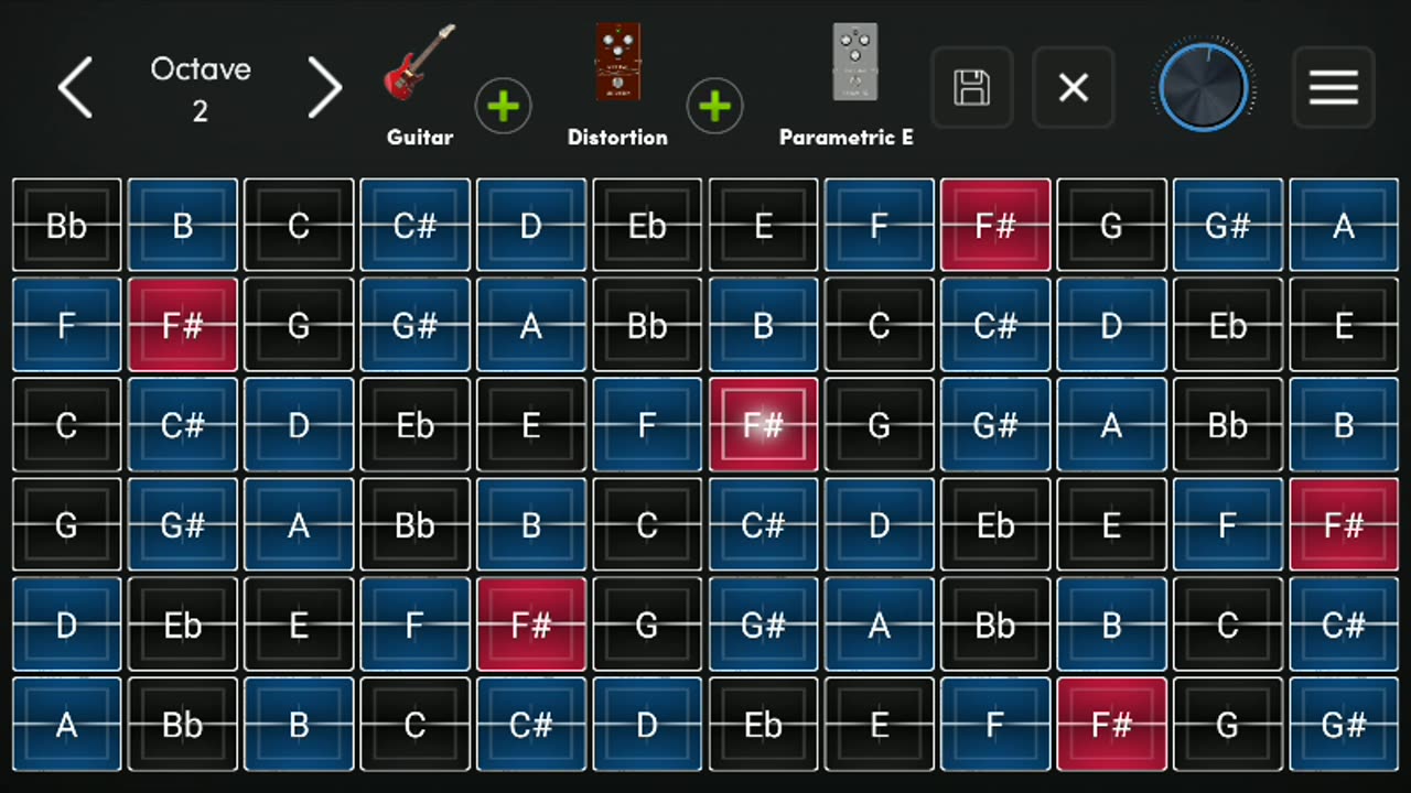 Play a melody on a muselead