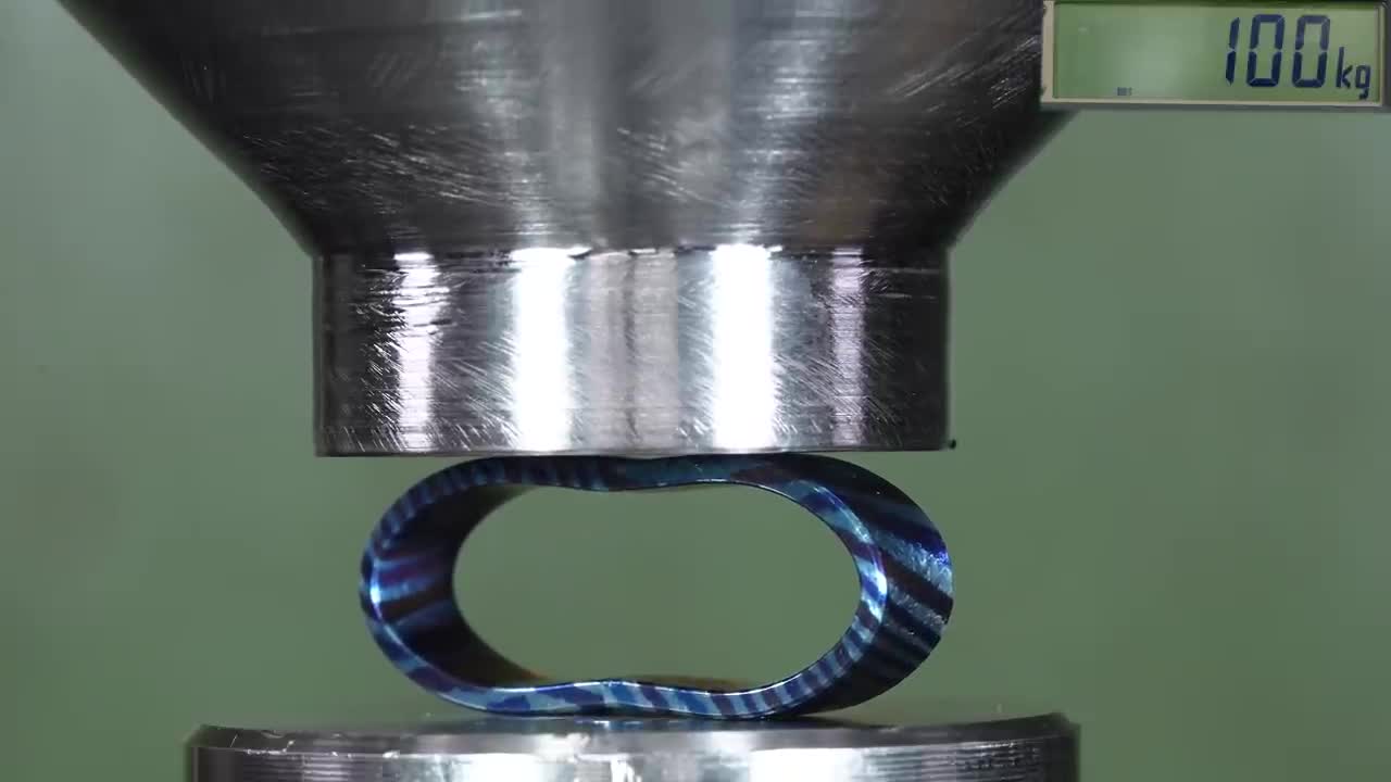 How Strong Is Tungsten Ring? Hydraulic Press Test!16