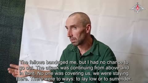 Ukrainian serviceman surrendered in the first battle