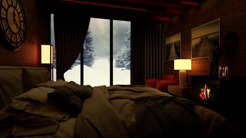 Cozy Bedroom with Fireplace