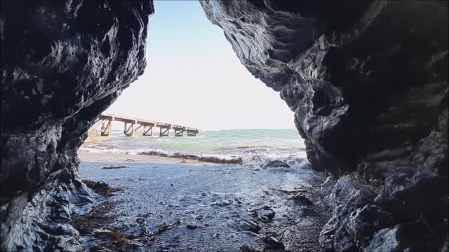 cave view ocean