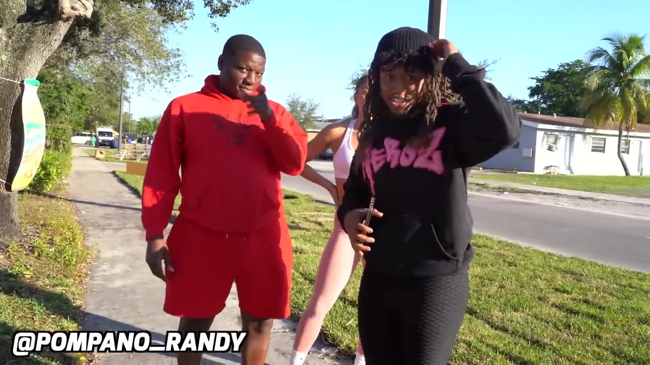 YOGA PANTS PRANK IN THE HOOD!