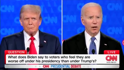 Biden Starts Coughing At Start Of Presidential Debate, Speaks With Raspy Voice