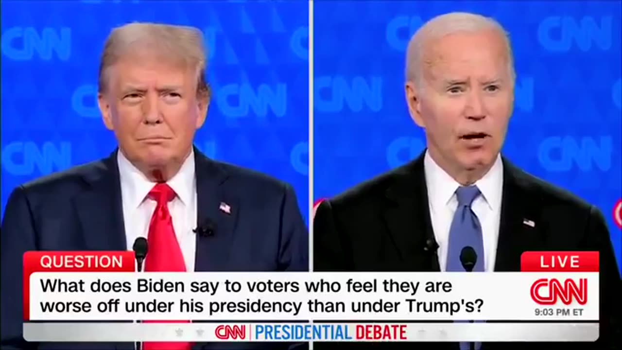 Biden Starts Coughing At Start Of Presidential Debate, Speaks With Raspy Voice