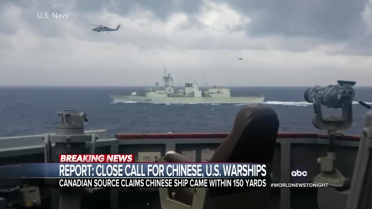 Close call for Chinese, US Warship | WINT