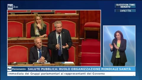 🔴 Interrogazione Sen. Claudio Borghi al Ministro Schillaci sul trattato pandemico OMS (22/02/2024).