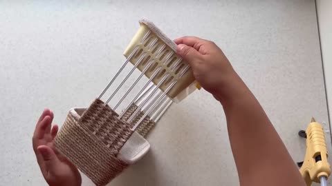 BOUGHT CHEAP PLASTIC BASKETS AND TURNED THEM INTO A TREASURE 😍- DIY BASKET