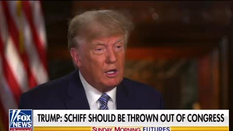 President Trump- Schiff should be thrown out of Congress