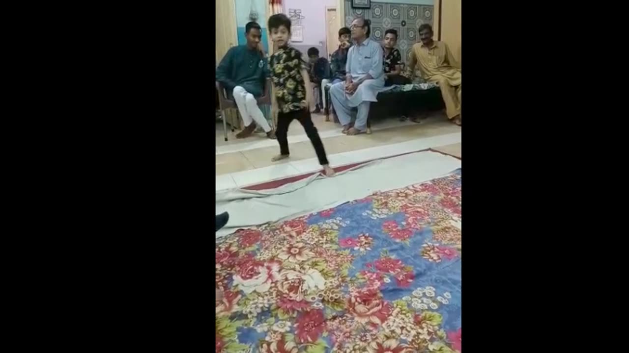 # Boy's funny dance performance