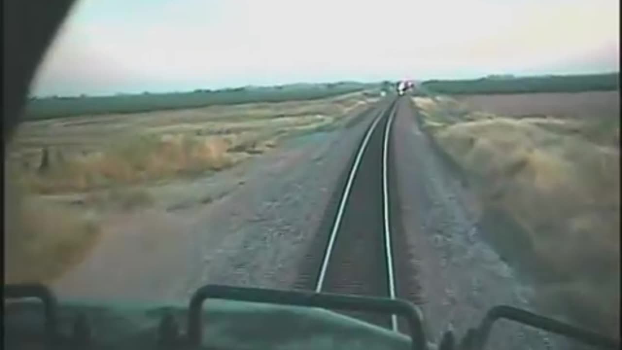 Head on Train Crash Footage (video shot from onboard)