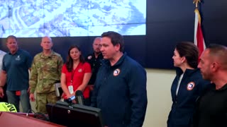 Governor DeSantis Receives OVATION After Visiting Hurricane Relief Headquarters