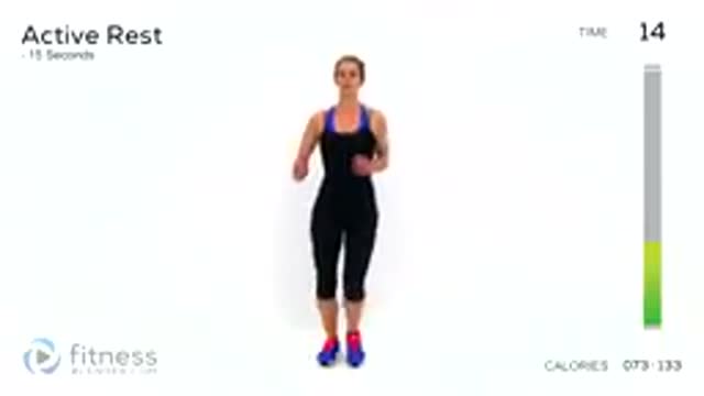 37 Minute Fitness Blender Cardio Workout at Home for Fat Burning